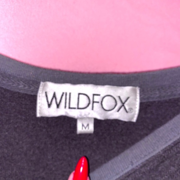 Wildfox Couture I Need Coffee Sweatshirt Cozy Beach Medium Grey Black Halloween - Picture 3 of 6